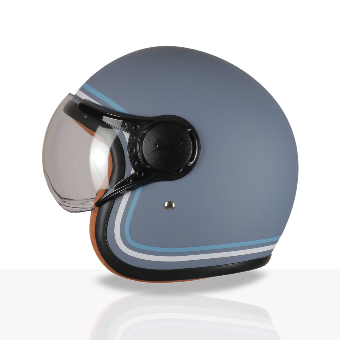 TVS MissFit Helmet for Women | Lightweight Ladies Helmet for Scooter | Stylish Girls Helmet with Extreme Comfort Fit | Women Helmet with Clear Visor | DOT & ISI Certified Helmet for Woman